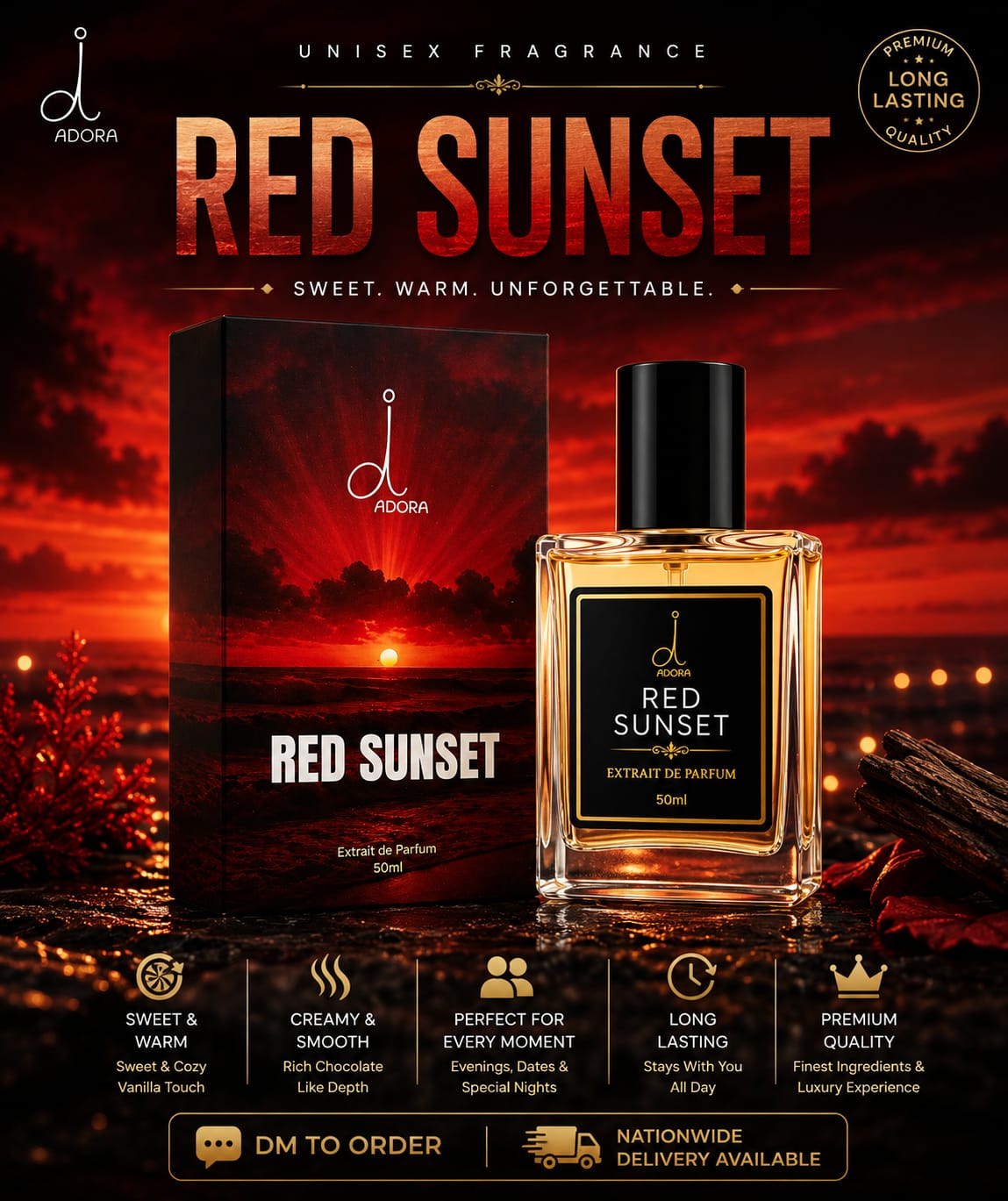 Red Sunset on Instagram