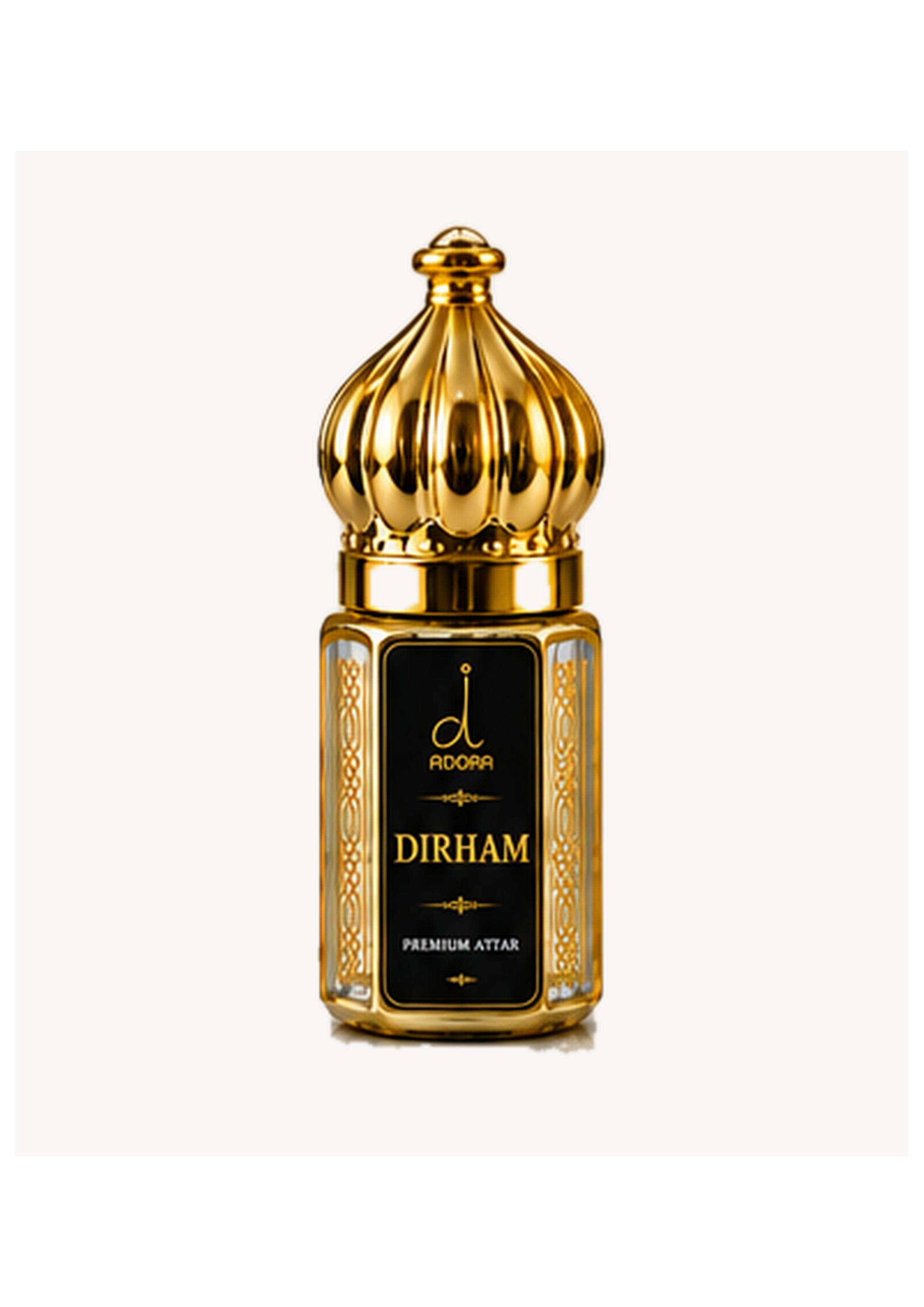 Dirham perfume bottle