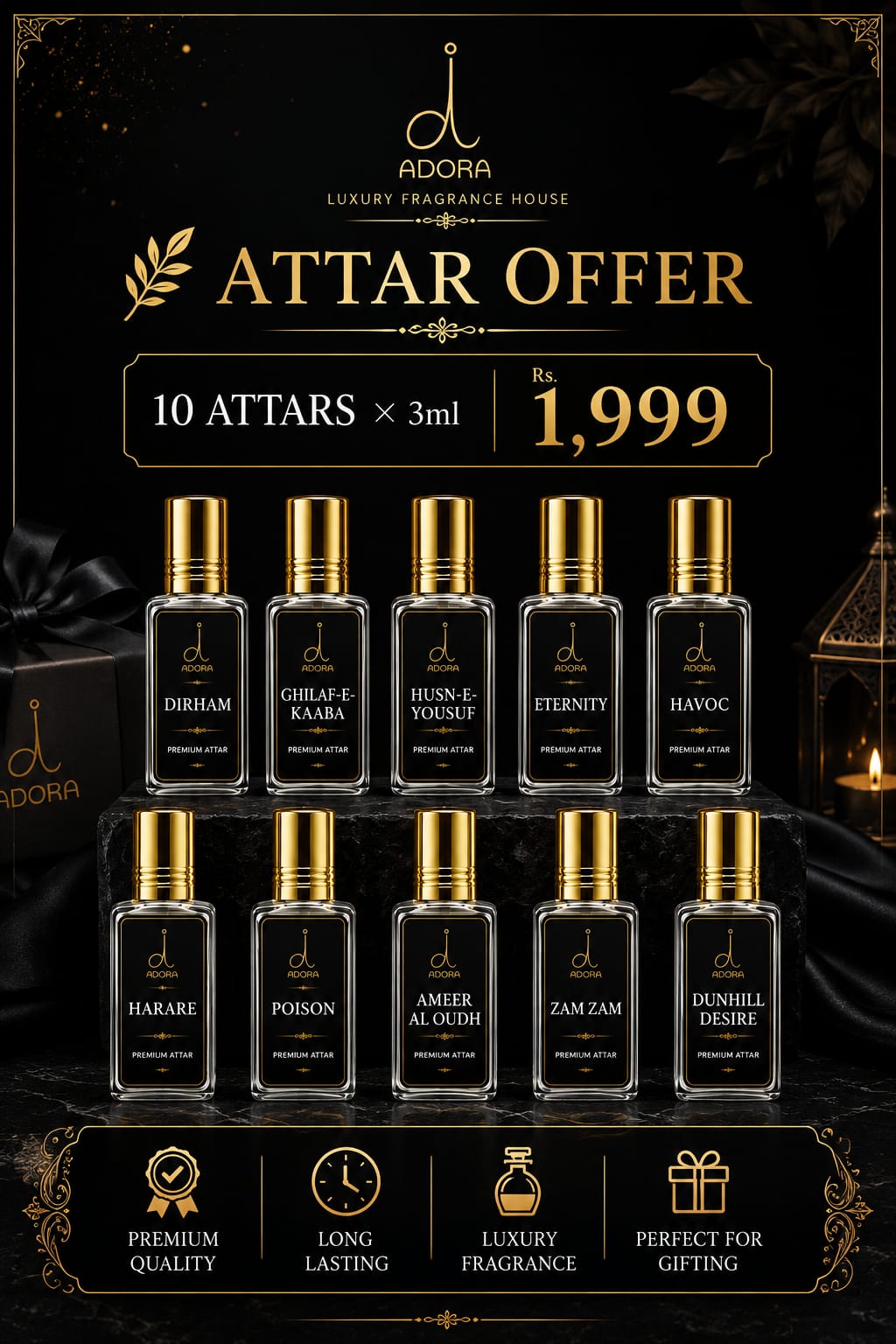 Attar Offer — 10 Attars perfume bottle